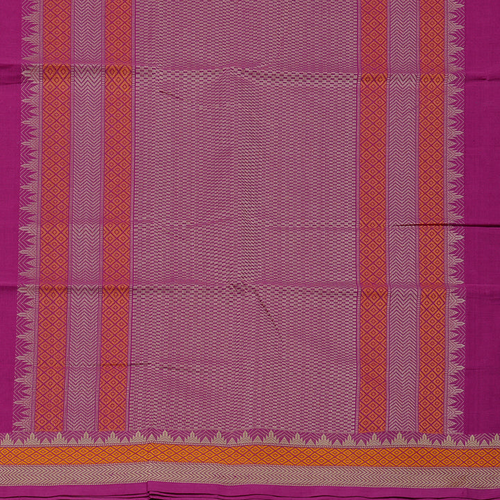 Hayagrivas Handloom Pure Cotton Saree in Enchanting Purple KBE99D14-1