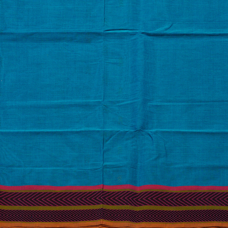 Hayagrivas Handloom Pure Cotton Saree in Radiant Sky Blue KBE99D2-4