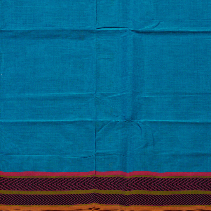 Hayagrivas Handloom Pure Cotton Saree in Radiant Sky Blue KBE99D2-4