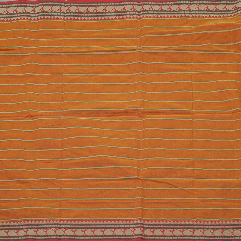 Hayagrivas Handloom Pure Cotton Saree in Luxe Honey Mustard KBE99D5-3