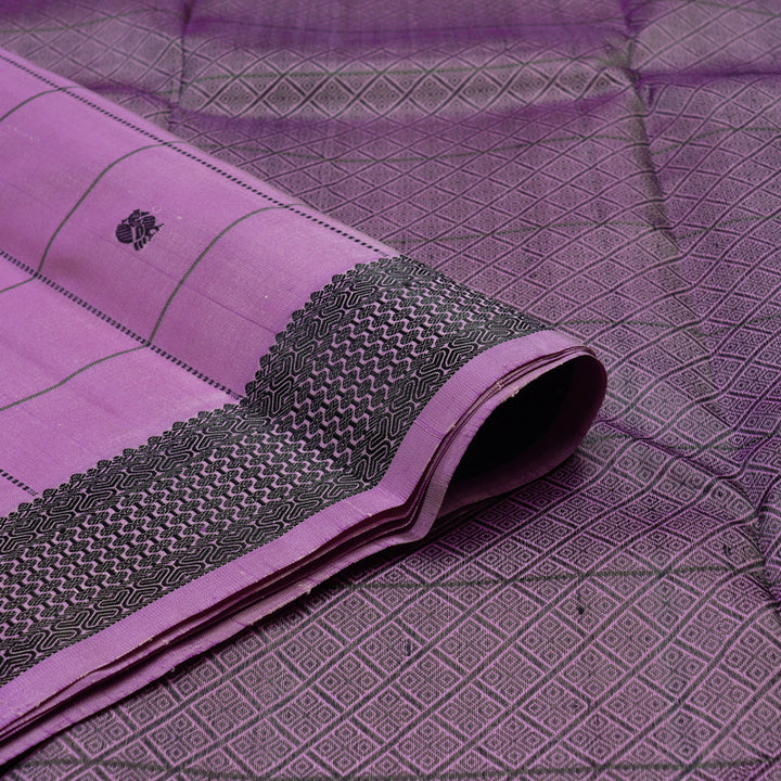 Hayagrivas Handloom Pure Kanjivaram Silk Saree in Stunning Lavender KBE9D2-4