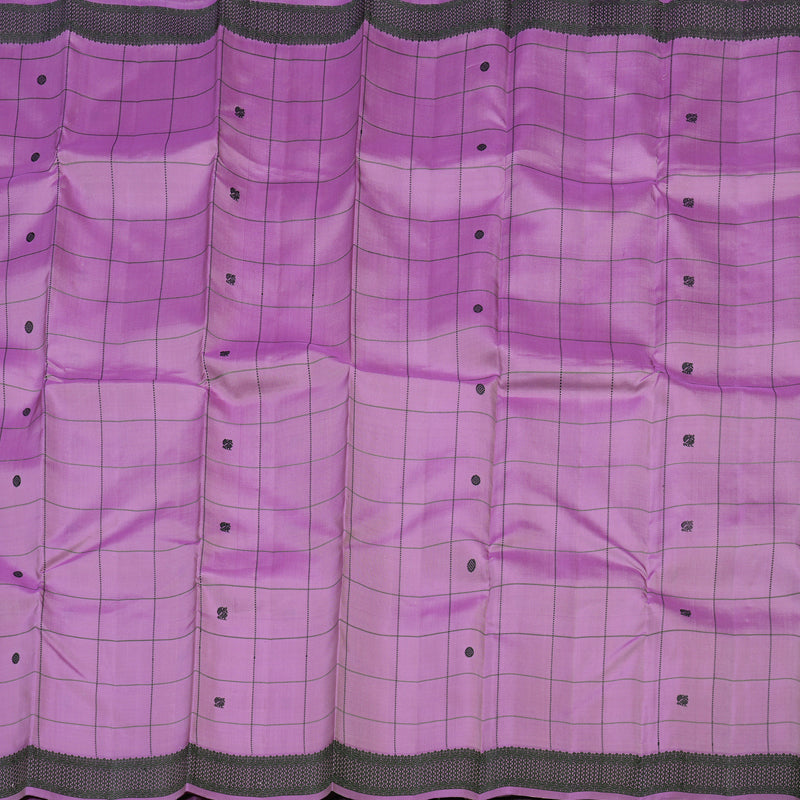 Hayagrivas Handloom Pure Kanjivaram Silk Saree in Stunning Lavender KBE9D2-4