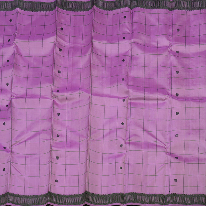 Hayagrivas Handloom Pure Kanjivaram Silk Saree in Stunning Lavender KBE9D2-4