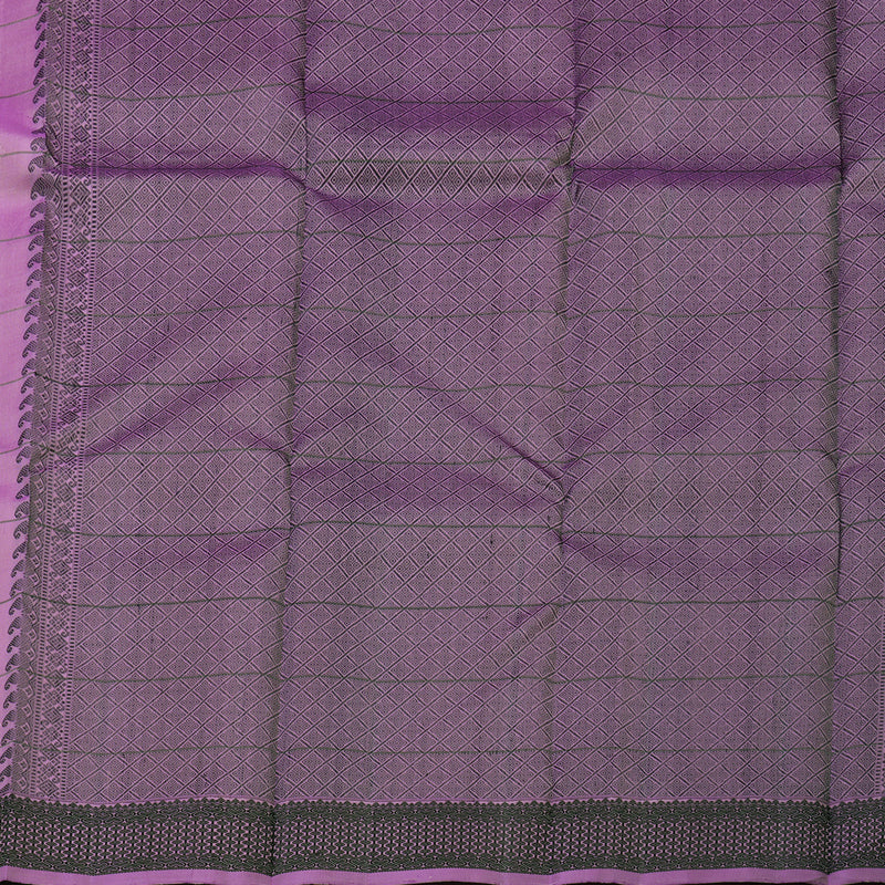 Hayagrivas Handloom Pure Kanjivaram Silk Saree in Stunning Lavender KBE9D2-4