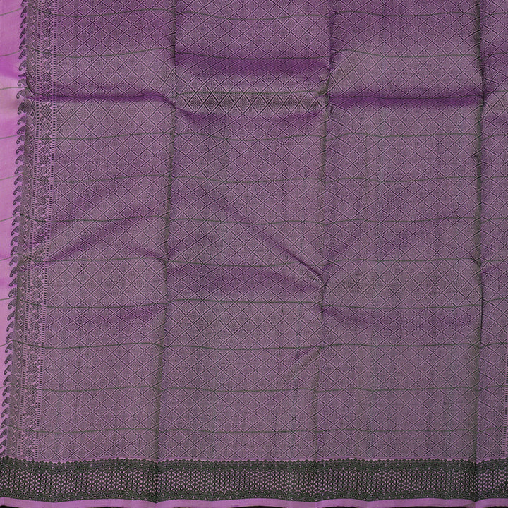 Hayagrivas Handloom Pure Kanjivaram Silk Saree in Stunning Lavender KBE9D2-4