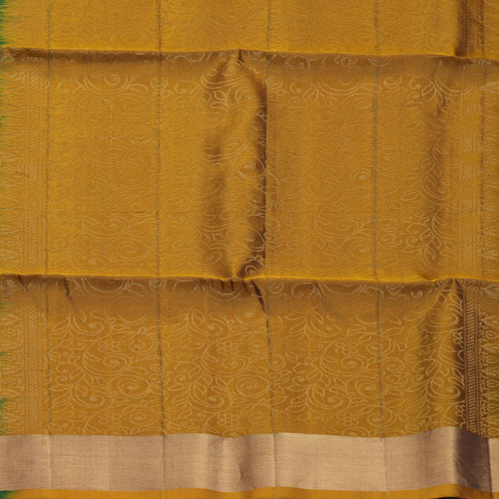 Hayagrivas Bottle Green Handloom Soft Silk Saree KBF1000I1-31