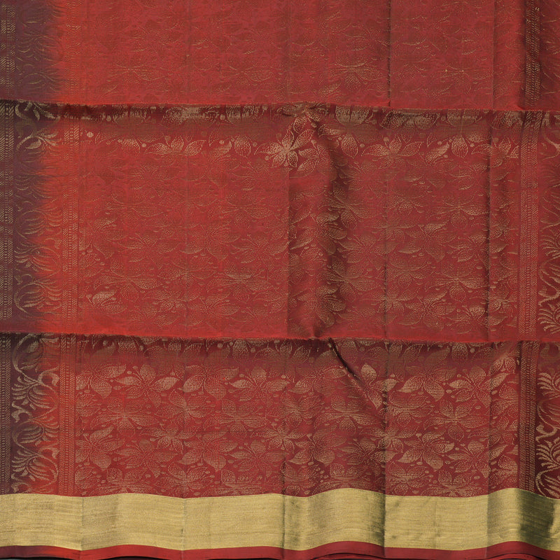 Hayagrivas Dark Maroon Handloom Soft Silk Saree KBF1000I1-40