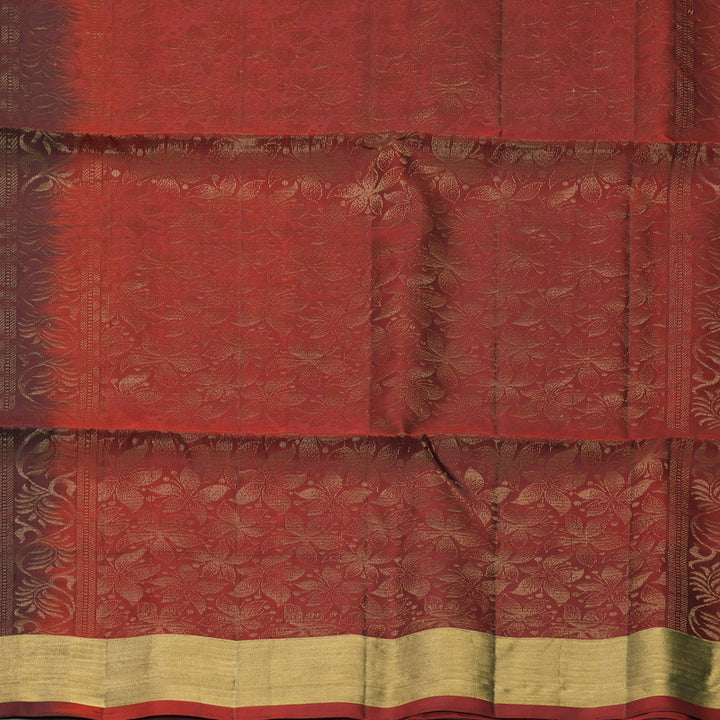 Hayagrivas Dark Maroon Handloom Soft Silk Saree KBF1000I1-40