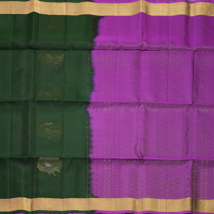 Hayagrivas Karum Pachai Handloom Soft Silk Saree KBF1000I1-48
