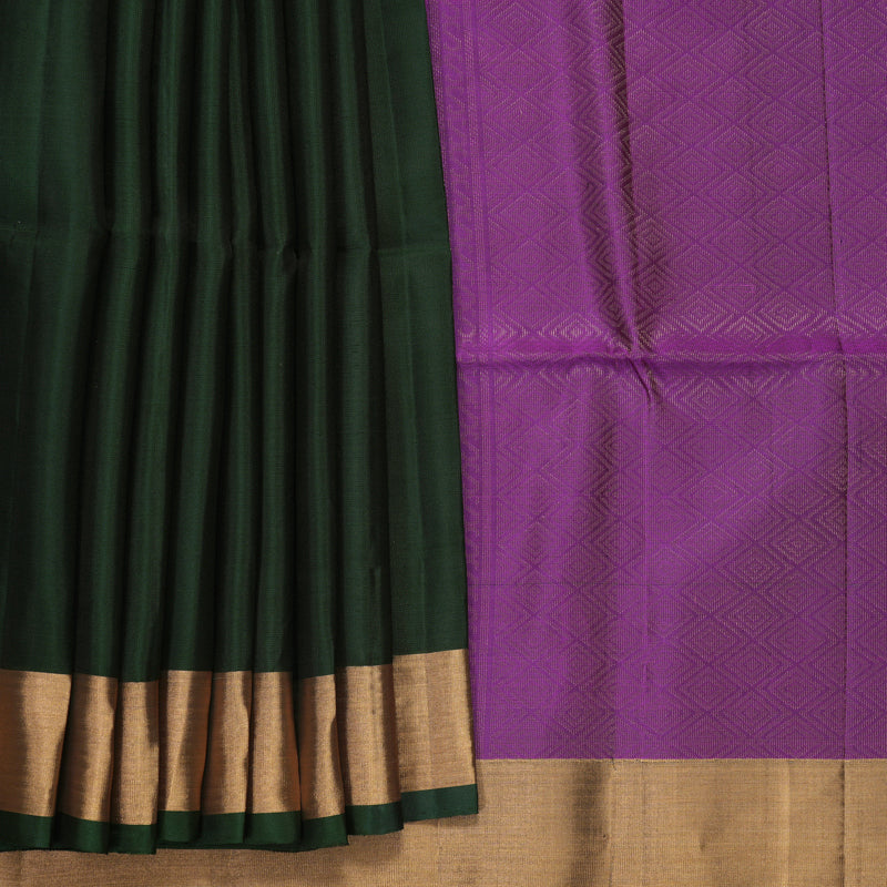 Hayagrivas Karum Pachai Handloom Soft Silk Saree KBF1000I1-48