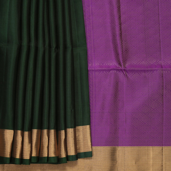 Hayagrivas Karum Pachai Handloom Soft Silk Saree KBF1000I1-48