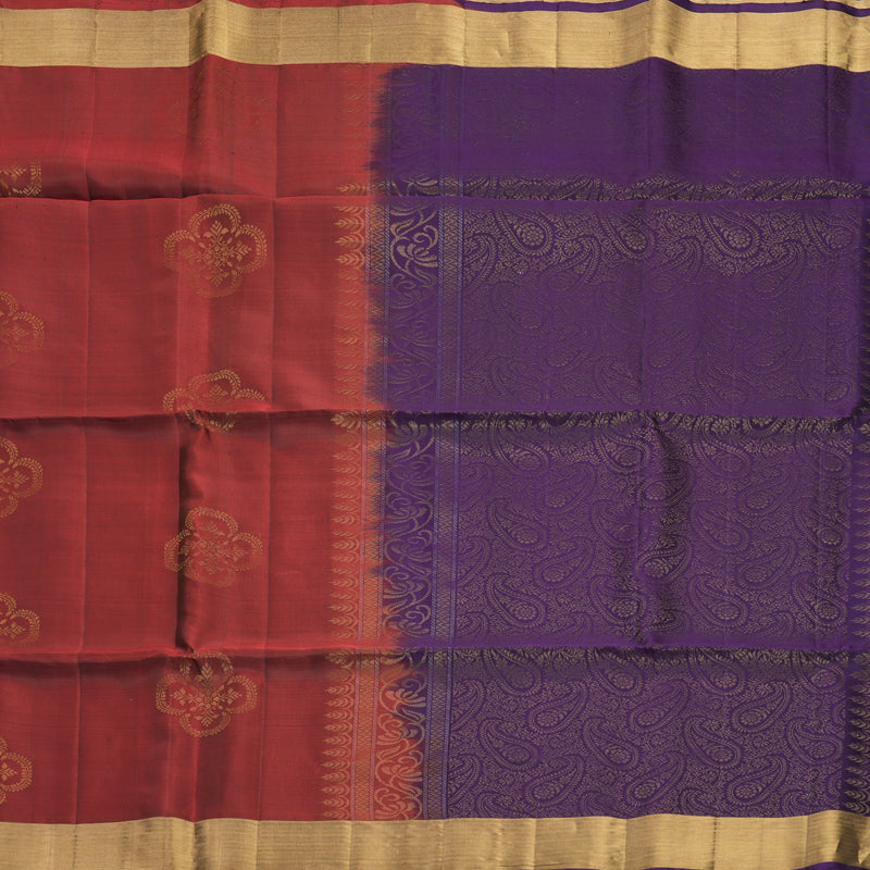 Hayagrivas Red Handloom Soft Silk Saree KBF1000I1-50