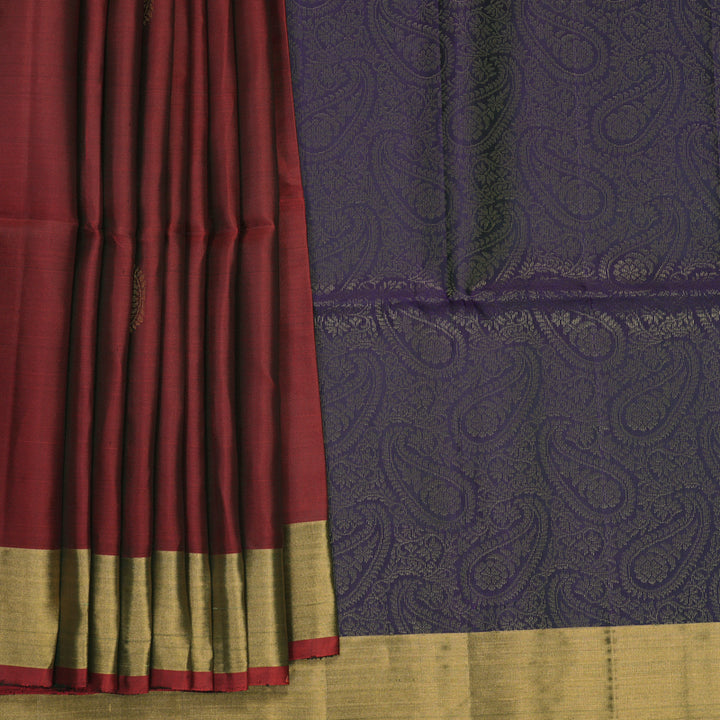 Hayagrivas Red Handloom Soft Silk Saree KBF1000I1-50