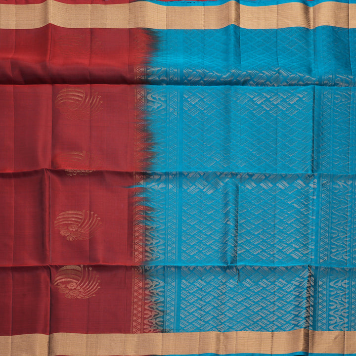 Hayagrivas Maroon Handloom Soft Silk Saree KBF1000I1-60