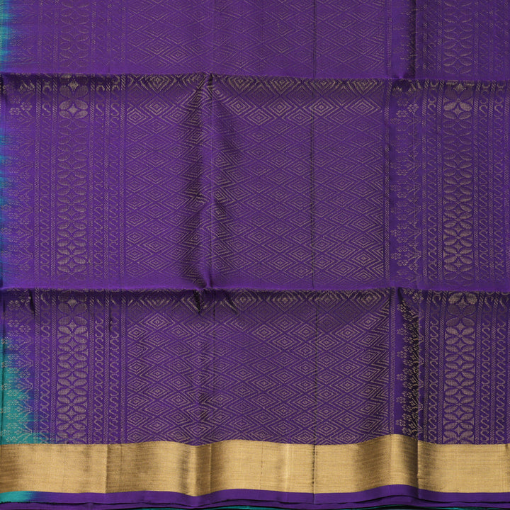 Hayagrivas Teal Green Handloom Soft Silk Saree KBF1000I1-69