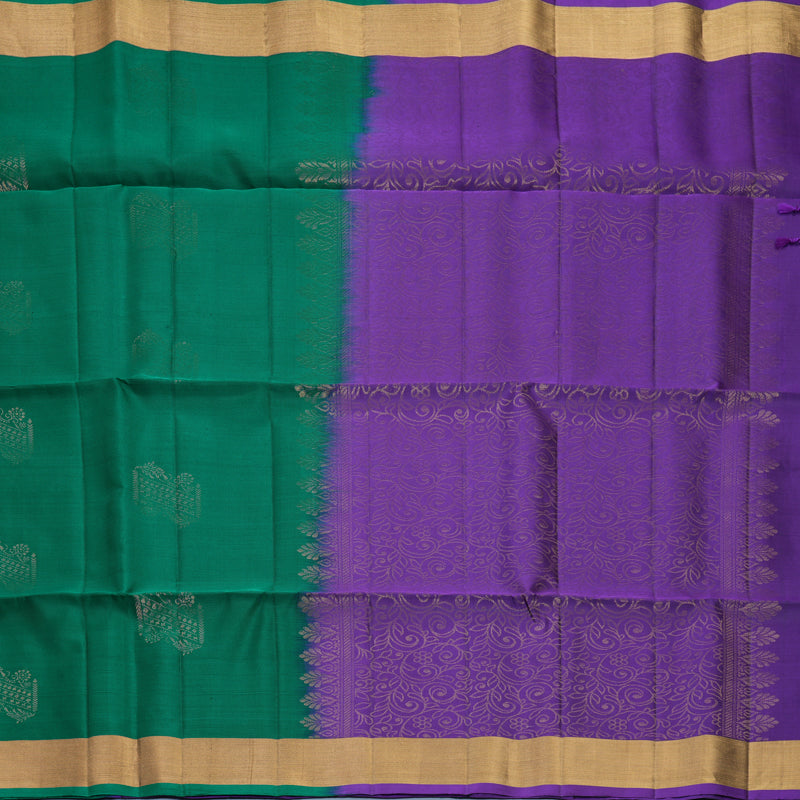 Hayagrivas Emerald Green Handloom Soft Silk Saree KBF1000I1-78
