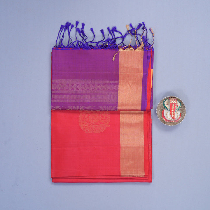 Hayagrivas Red Handloom Soft Silk Saree KBF1000I1-82