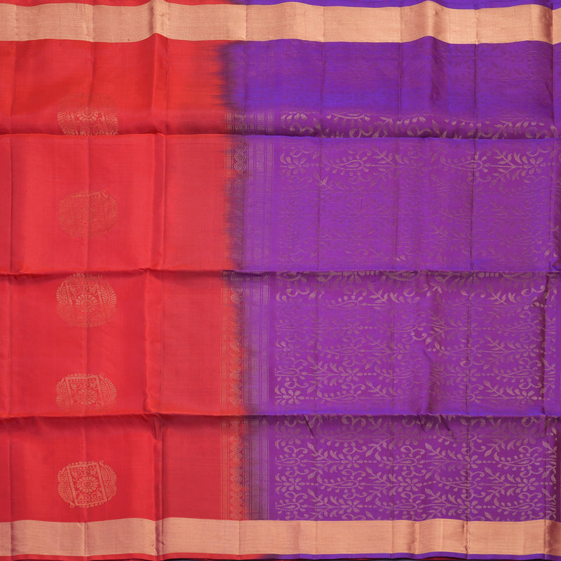Hayagrivas Red Handloom Soft Silk Saree KBF1000I1-82