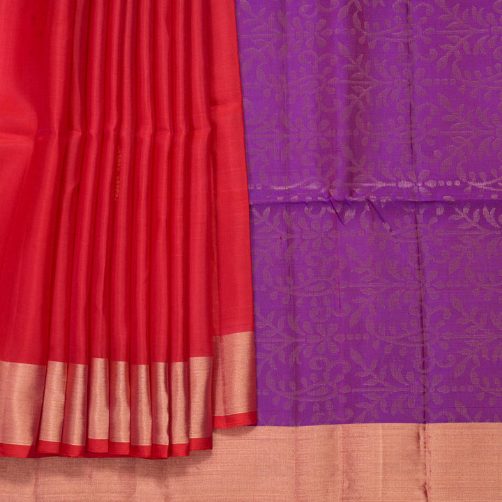 Hayagrivas Red Handloom Soft Silk Saree KBF1000I1-82