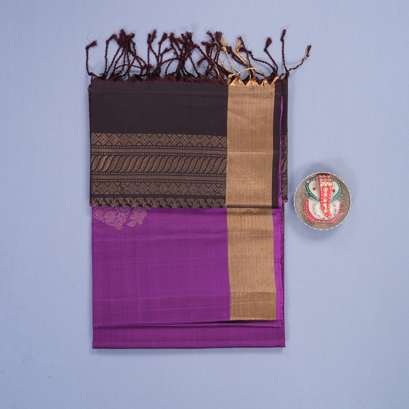 Hayagrivas Lavender-Purple Handloom Soft Silk Saree KBF1000I1-91