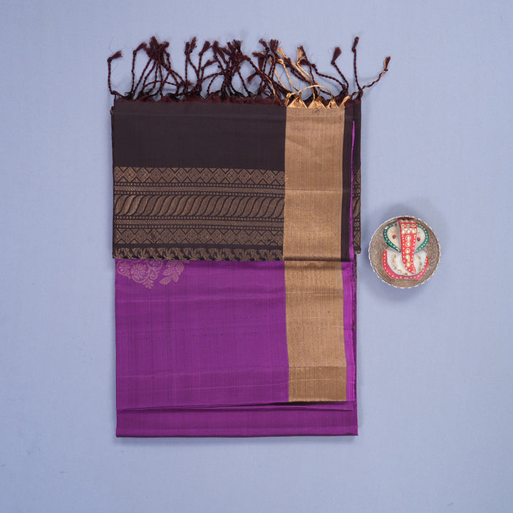 Hayagrivas Lavender-Purple Handloom Soft Silk Saree KBF1000I1-91