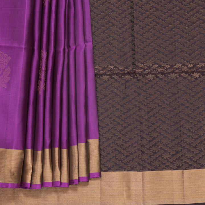 Hayagrivas Lavender-Purple Handloom Soft Silk Saree KBF1000I1-91