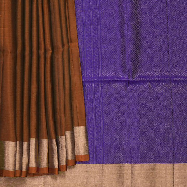 Hayagrivas Rust Orange Handloom Soft Silk Saree KBF1000I1-93