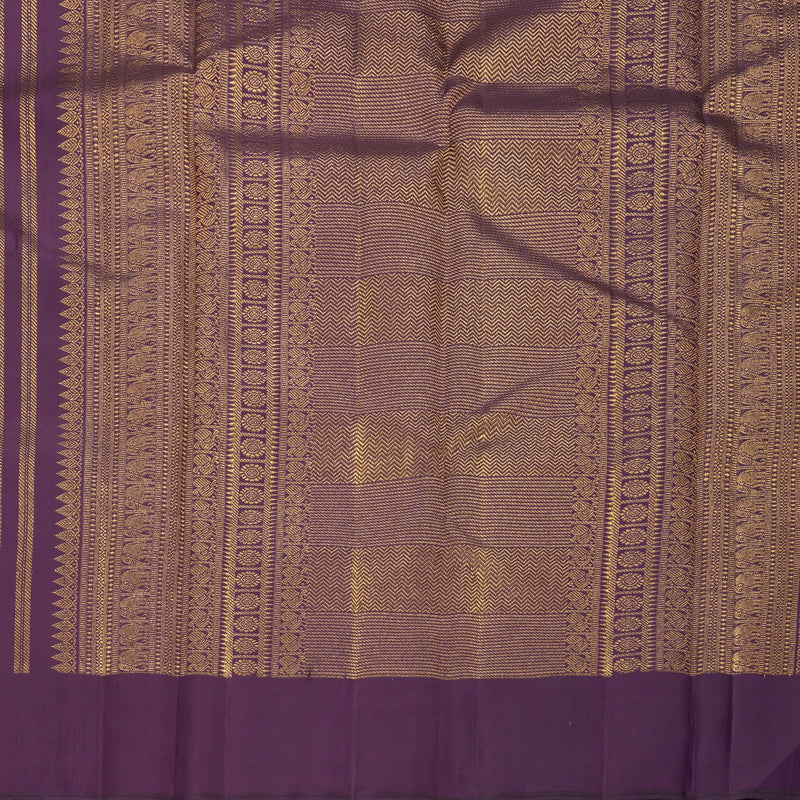Hayagrivas Handloom Plum Purple Kanjivaram Silk Saree KBF1003I1-2