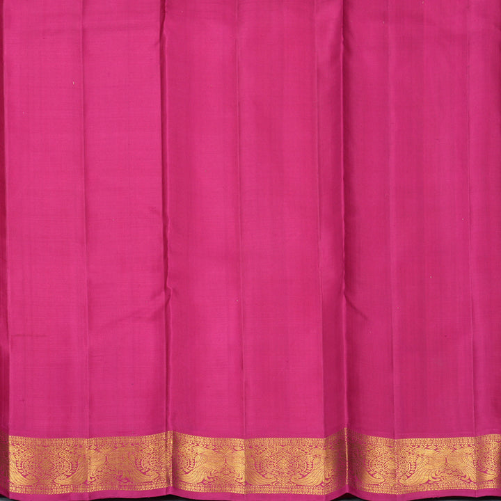 Hayagrivas Handloom Fanta Orange Kanjivaram Silk Saree with Pink Border KBF1004I4-1