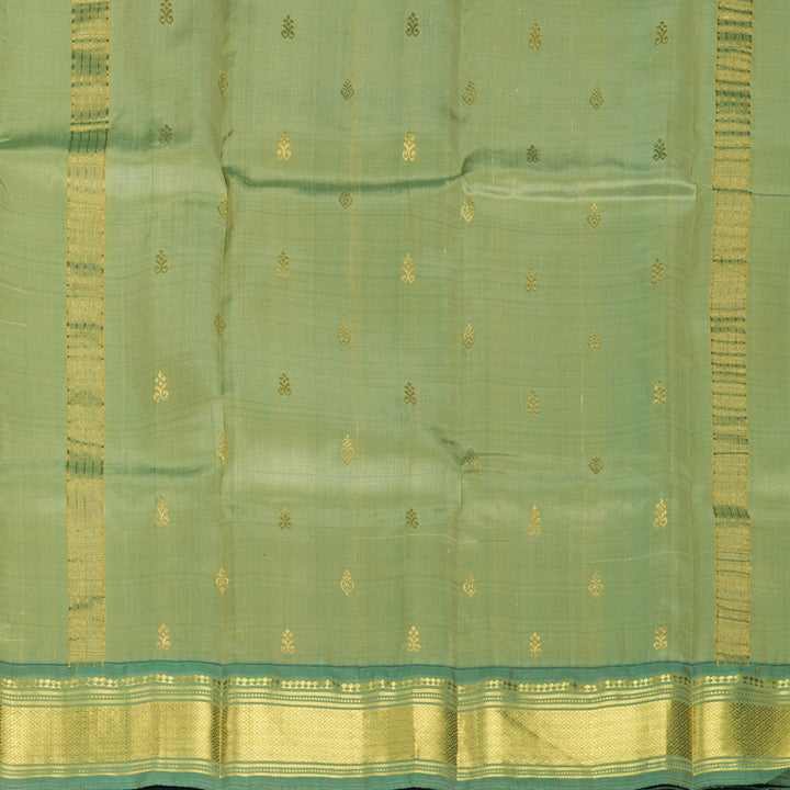 Hayagrivas Beige Pure One-sided Border Kanjivaram Silk Saree KBF1005I1-1