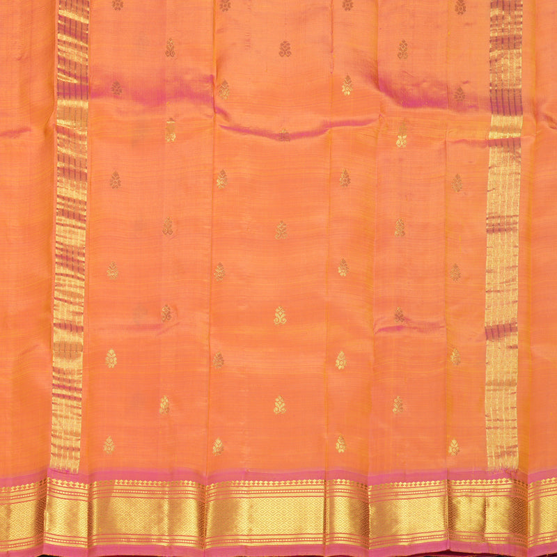 Hayagrivas Yellow Pure One-sided Border Kanjivaram Silk Saree KBF1005I1-20
