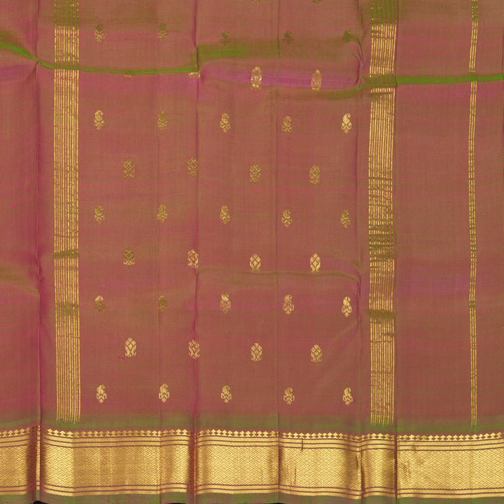 Hayagrivas Rani Pink Pure One-sided Border Kanjivaram Silk Saree KBF1005I1-22
