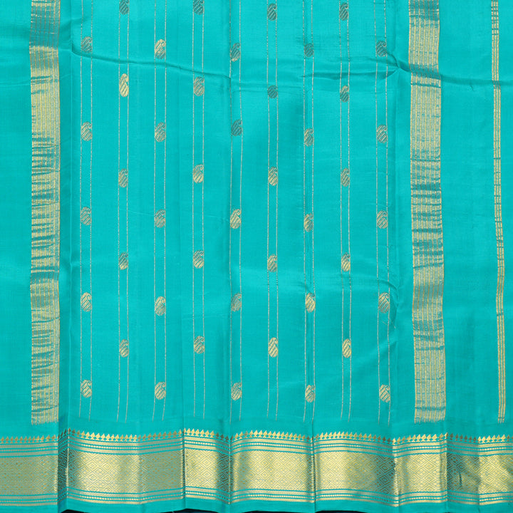 Hayagrivas Purple Pure One-sided Border Kanjivaram Silk Saree KBF1005I1-33