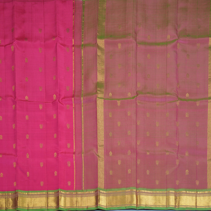 Hayagrivas Pink Pure One-sided Border Kanjivaram Silk Saree KBF1005I1-47
