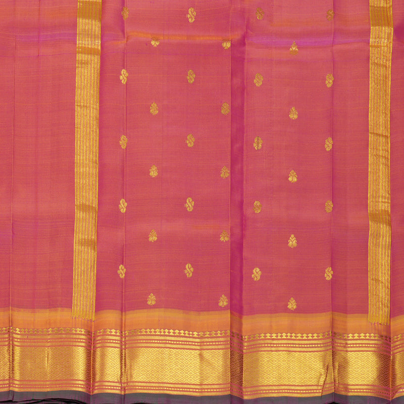 Hayagrivas Purple Pure One-sided Border Kanjivaram Silk Saree KBF1005I1-50
