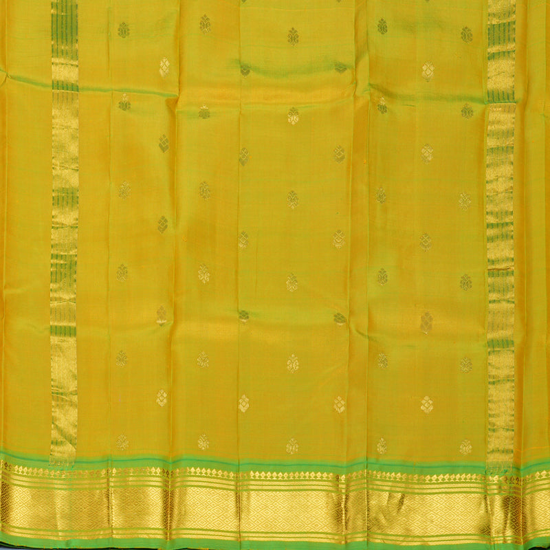 Hayagrivas Mambazham Orange Pure One-sided Border Kanjivaram Silk Saree KBF1005I1-54