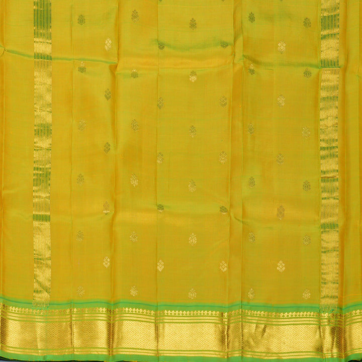 Hayagrivas Mambazham Orange Pure One-sided Border Kanjivaram Silk Saree KBF1005I1-54