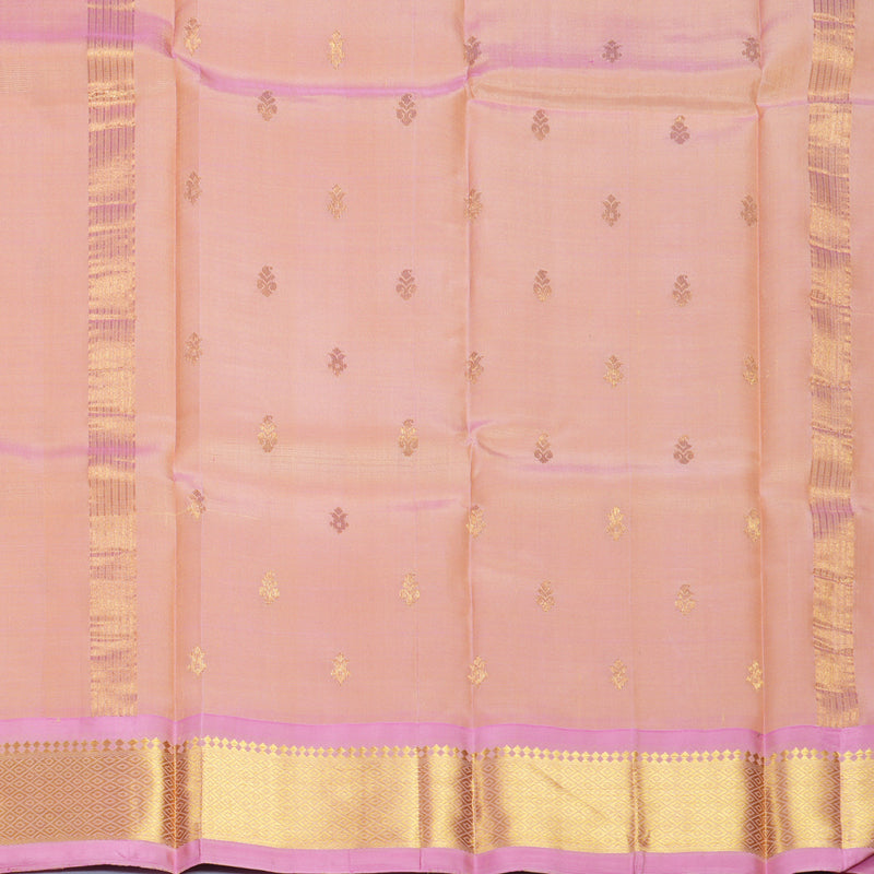 Hayagrivas Sandal Pure One-sided Border Kanjivaram Silk Saree KBF1005I1-8