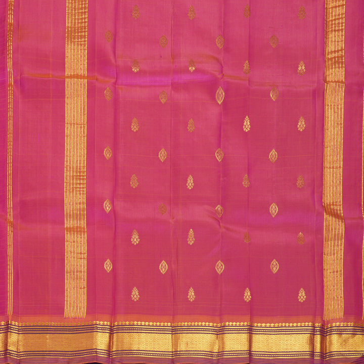 Hayagrivas Pink Pure One-sided Border Kanjivaram Silk Saree KBF1005I2-3