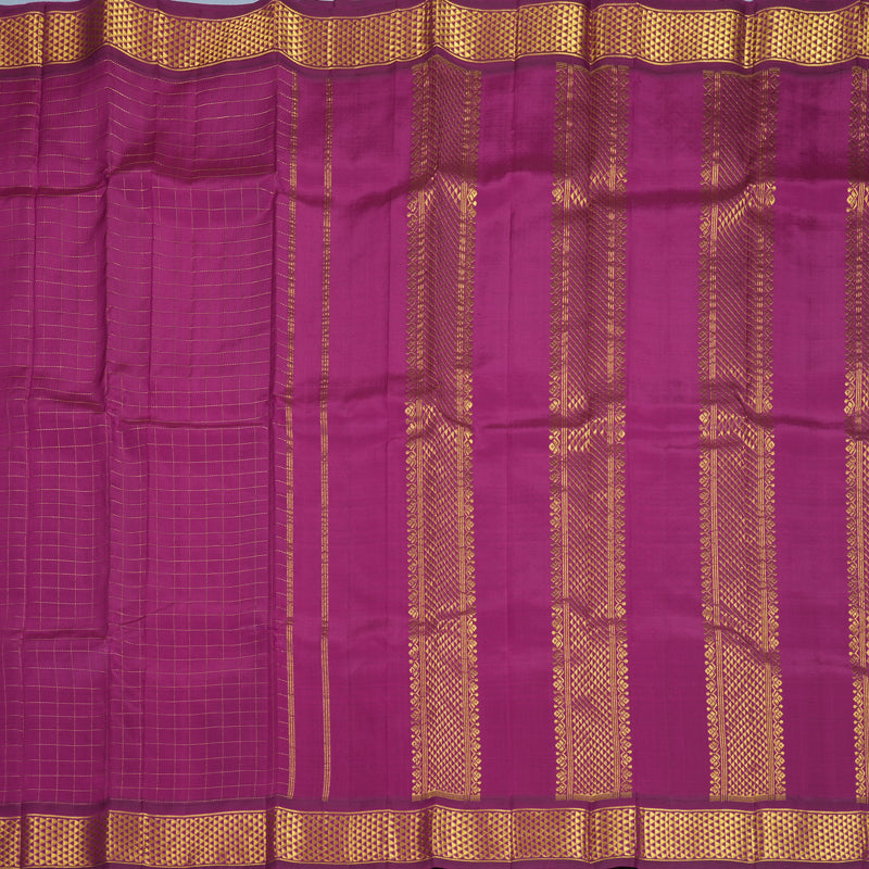 Hayagrivas Handloom Magenta Kanjivaram Silk Saree KBF1005I3-1