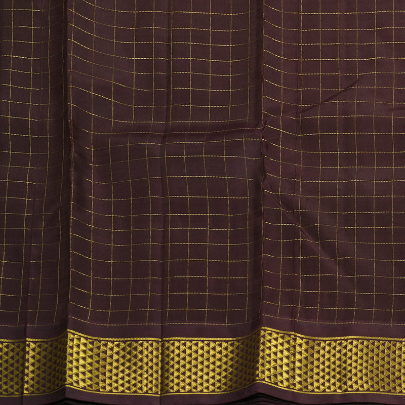 Hayagrivas Handloom Deep Snuff Kanjivaram Silk Saree KBF1005I3-5