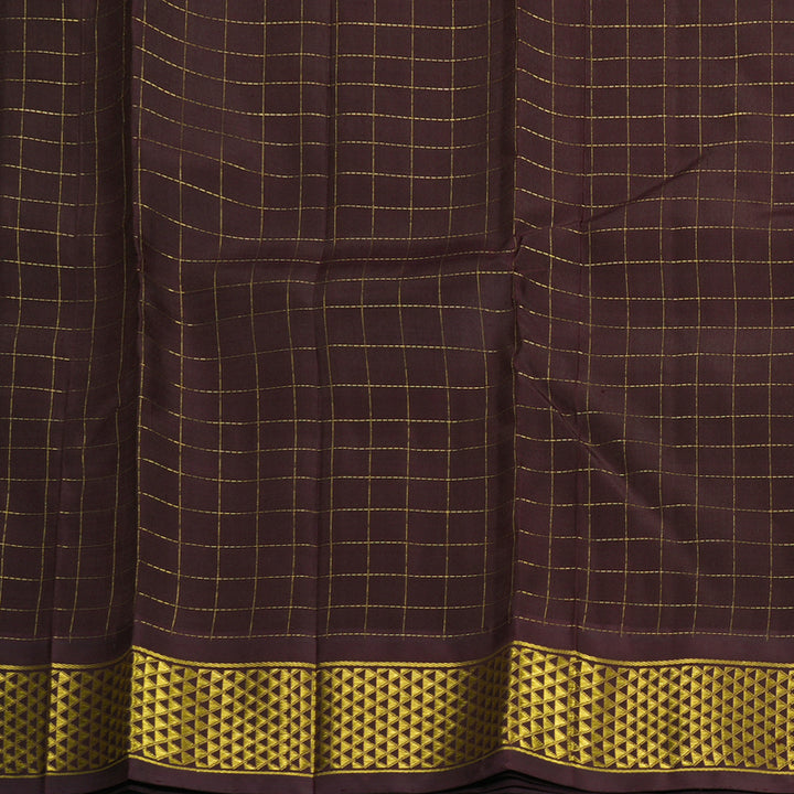 Hayagrivas Handloom Deep Snuff Kanjivaram Silk Saree KBF1005I3-5