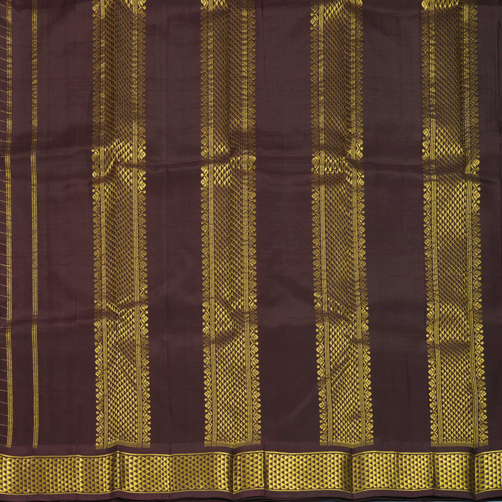 Hayagrivas Handloom Deep Snuff Kanjivaram Silk Saree KBF1005I3-5