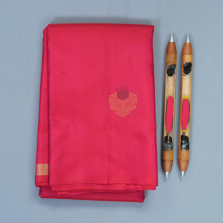 Hayagrivas Pink Handloom Soft Silk Saree KBF1007I1-13