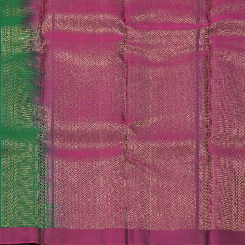 Hayagrivas Bottle Green Handloom Soft Silk Saree KBF1007I1-17