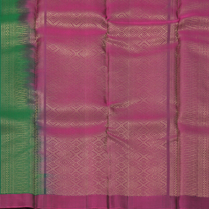 Hayagrivas Bottle Green Handloom Soft Silk Saree KBF1007I1-17