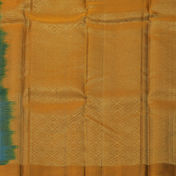 Hayagrivas Peacock Blue Handloom Soft Silk Saree KBF1007I1-19