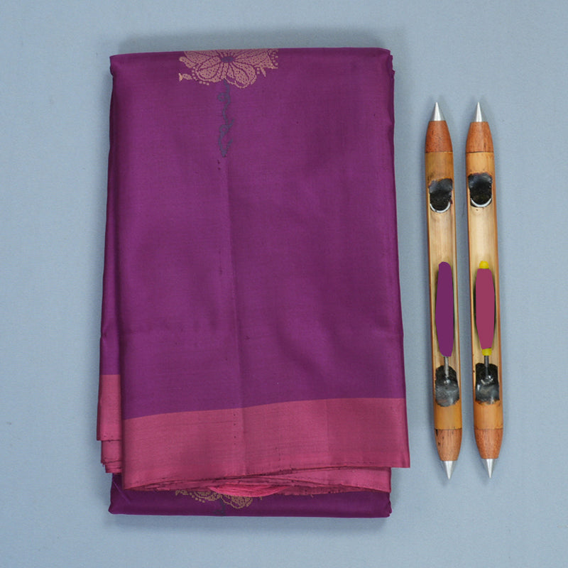 Hayagrivas Purple Handloom Soft Silk Saree KBF1007I1-22