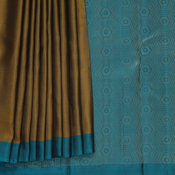 Hayagrivas Honey Mustard Handloom Soft Silk Saree KBF1007I1-27