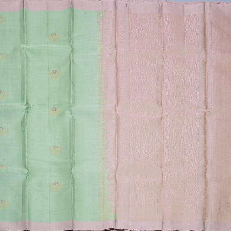 Hayagrivas Pista Green Handloom Soft Silk Saree KBF1007I1-38